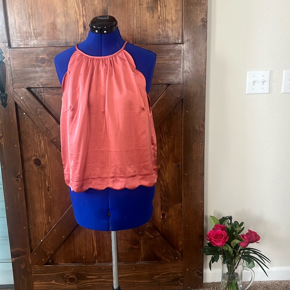 Large satin top